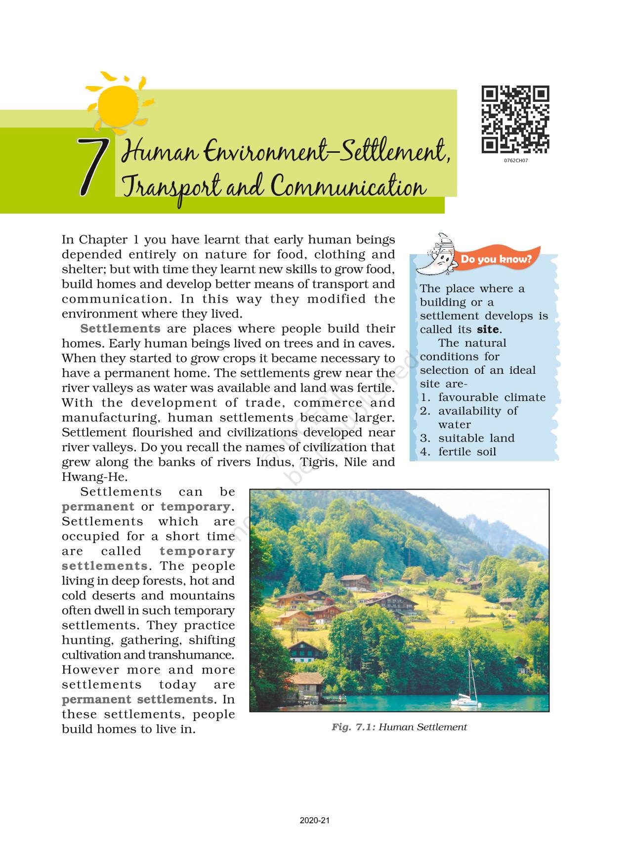 Human Environment Settlement Transport And Communication - NCERT Book ...